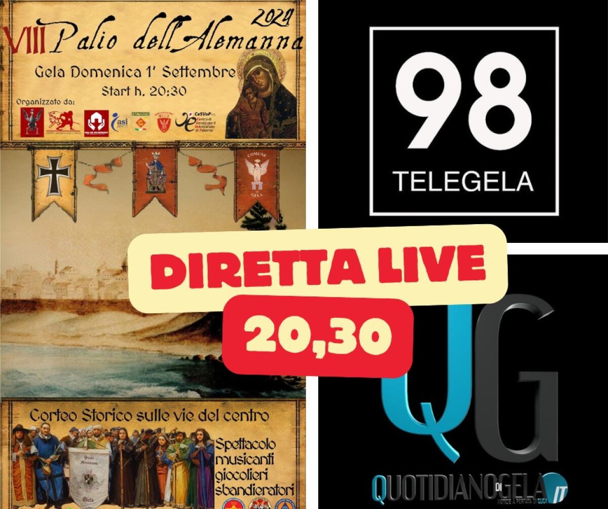 Palio dell'Alemanna, in centro sbandieratori, cavalieri e musici: la diretta su Telegela - 