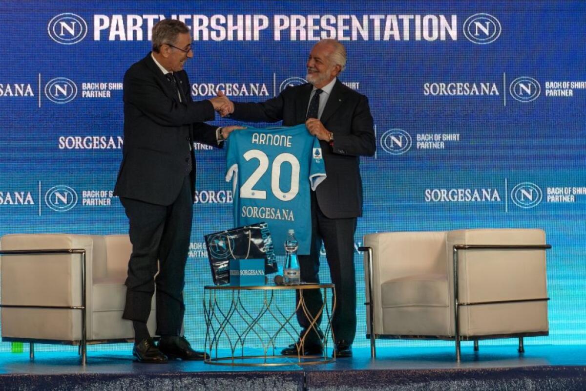 Acqua Sorgesana è il nuovo Back of Shirt Partner del Napoli - 