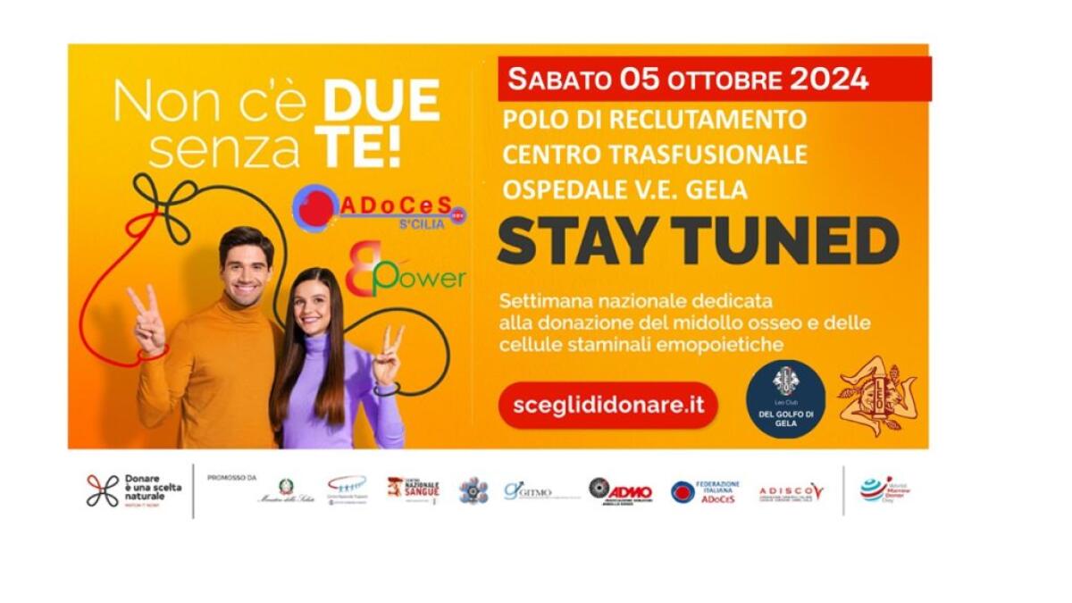 Al via domani al Vittorio Emanuele la "Settimana Match It Now" per accogliere potenziali donatori - 
