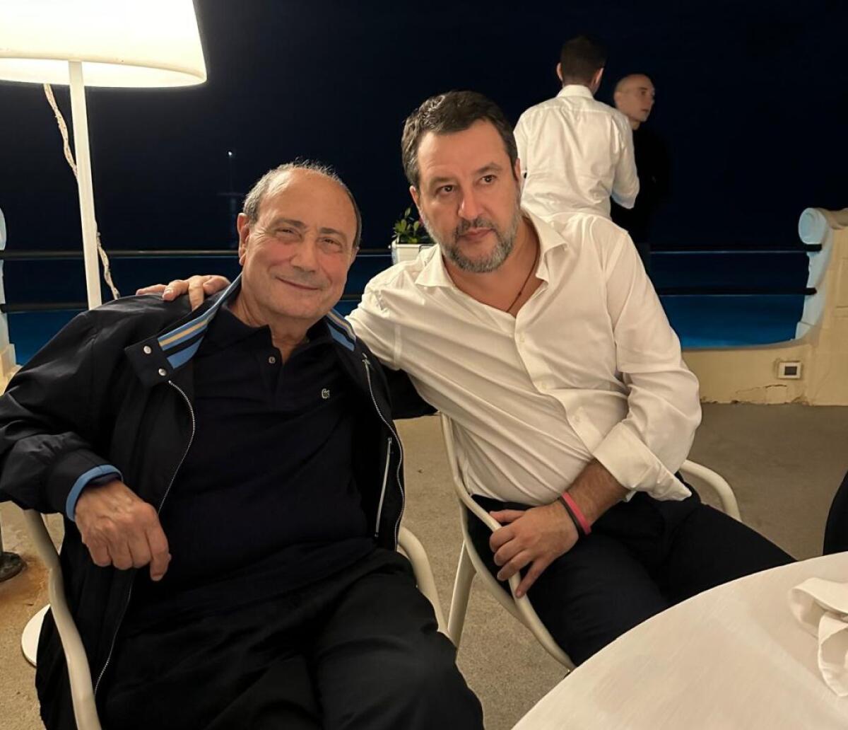 A Palermo Salvini incontra il presidente della Regione Schifani - 