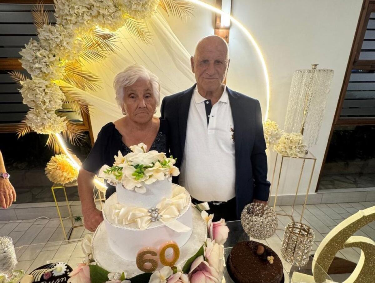 Sessant'anni di matrimonio, festeggiamenti sentiti per Domenico ed Emanuela - 