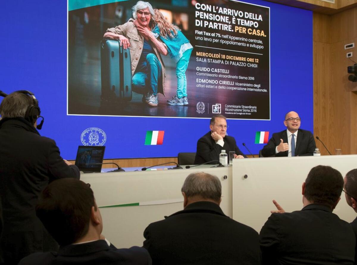Flat tax al 7% per lo sviluppo e il rilancio dell’Appennino centrale - 