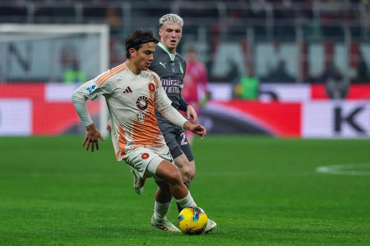 Dybala risponde a Reijnders, fra Milan e Roma è 1-1 -
