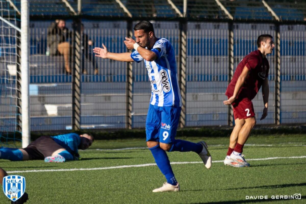 Il Gela ingrana la "quinta", 4 gol al Lascari Cefalù - Luca Savasta (foto Davide Gerbino)