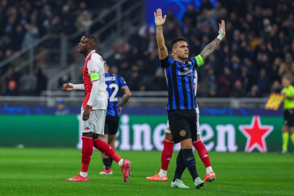 Tripletta Lautaro, 3-0 al Monaco e Inter agli ottavi -