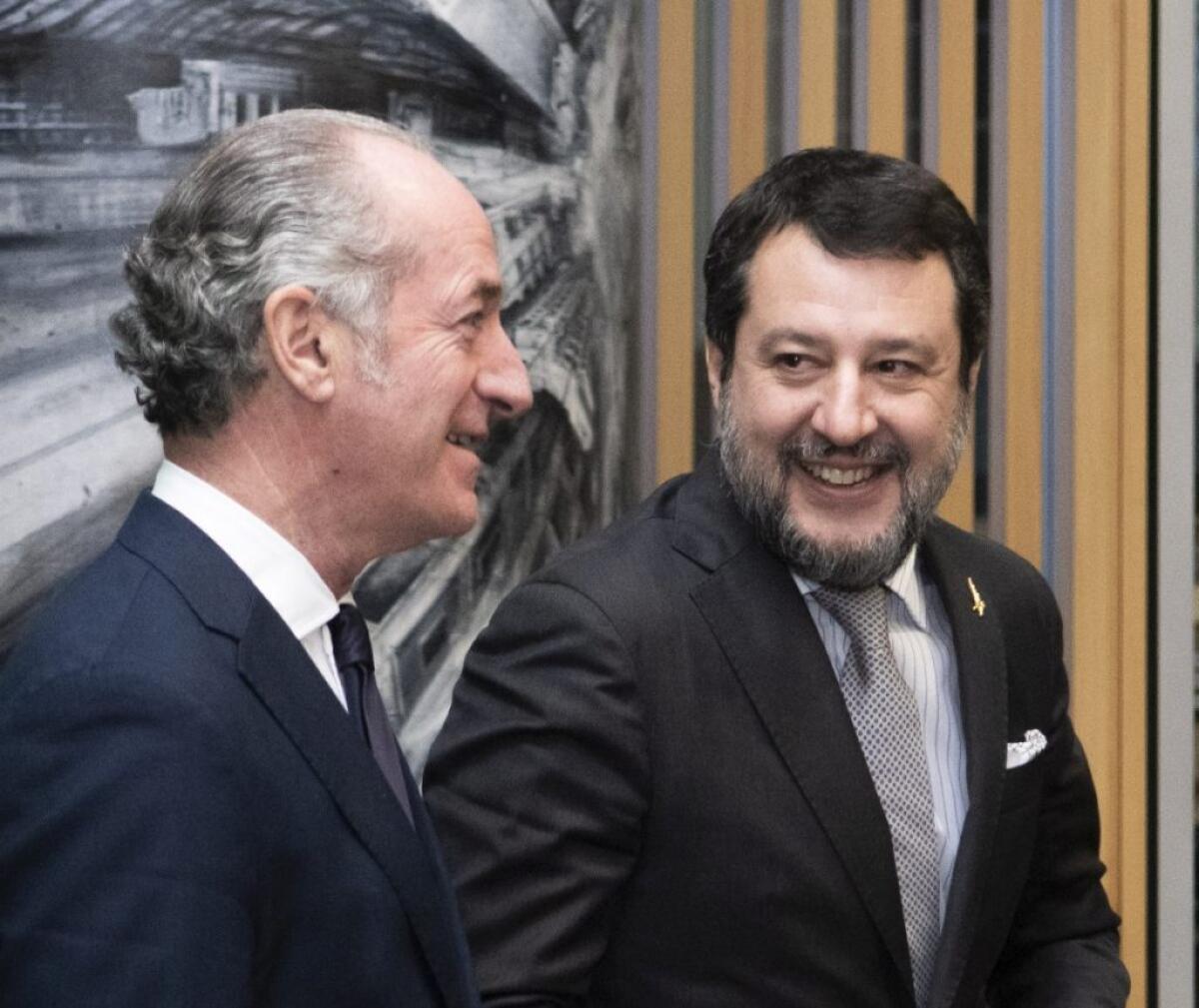 Lega “Totale sintonia Salvini-Zaia, squadra che vince non si cambia” - 