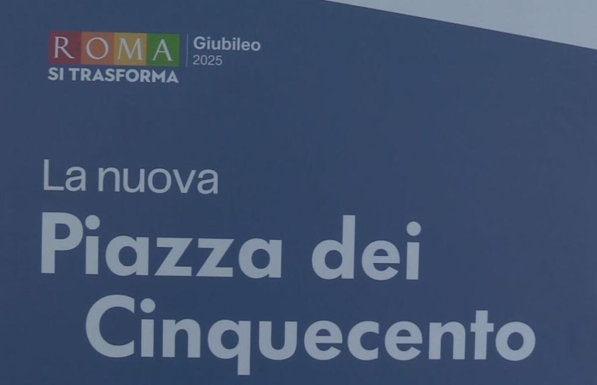 Giubileo, riapre Piazza dei Cinquecento a Roma -