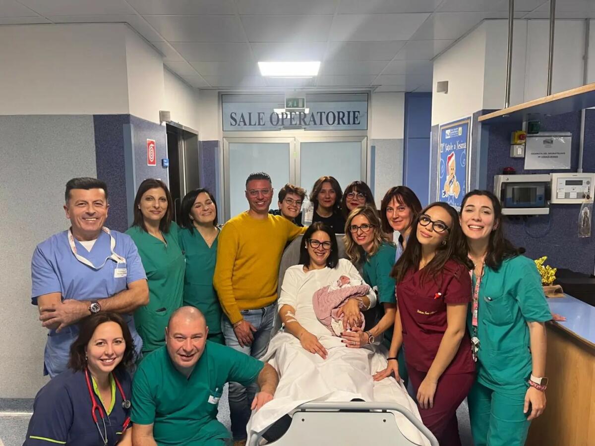 Una bimba la prima nata del 2025 all’Ospedale Garibaldi di Catania -