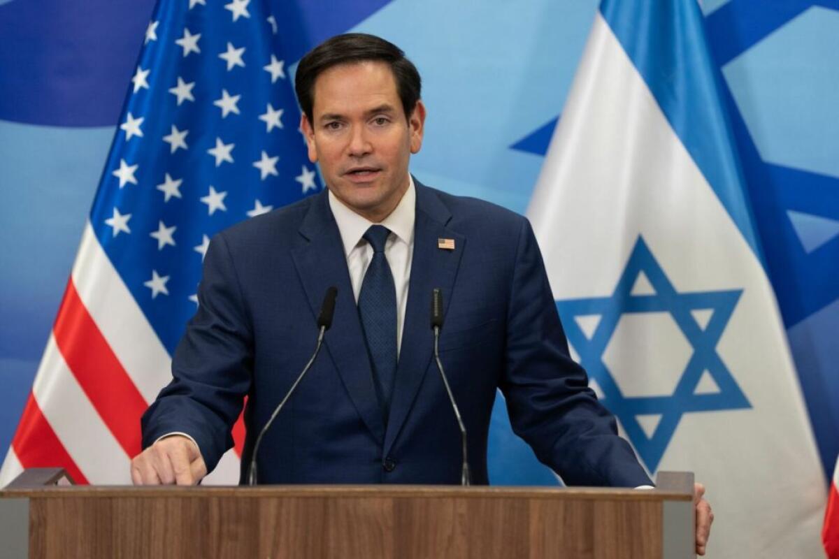 Il Segretario di Stato americano Marco Rubio lascia Israele per l’Arabia Saudita - 