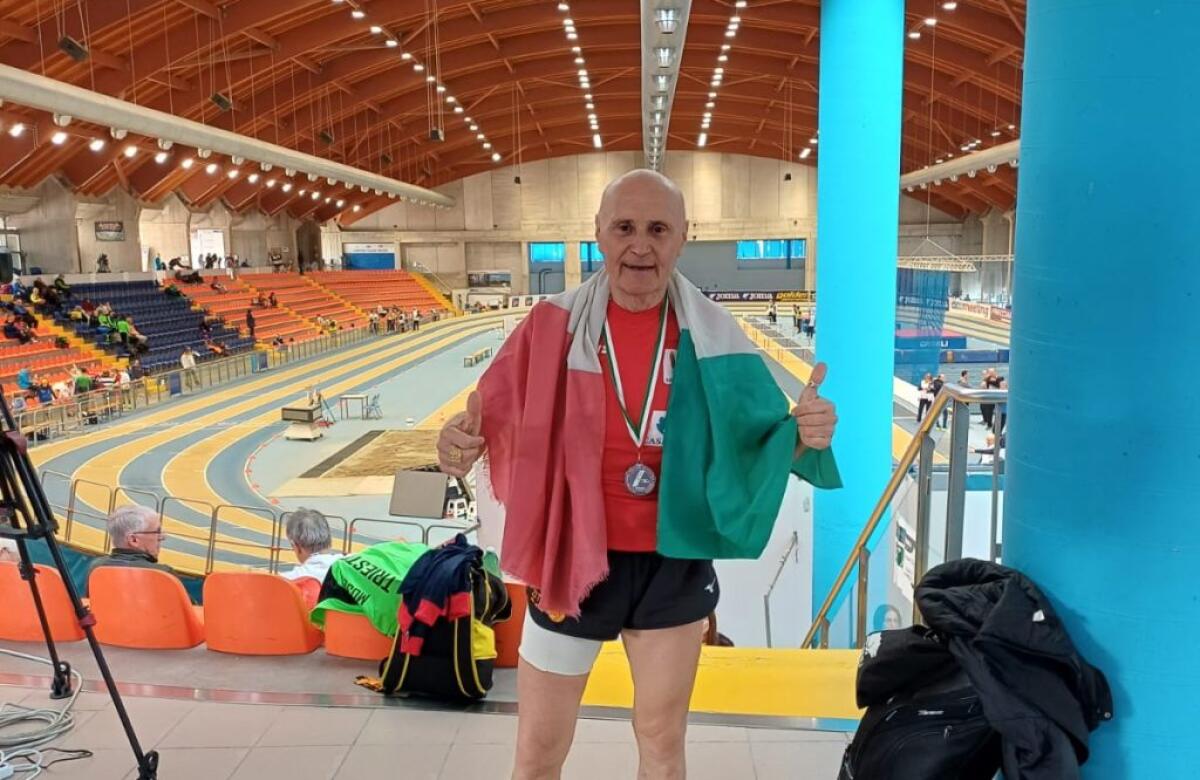 Zito non si ferma mai, è vicecampione italiano indoor nella categoria M70 -