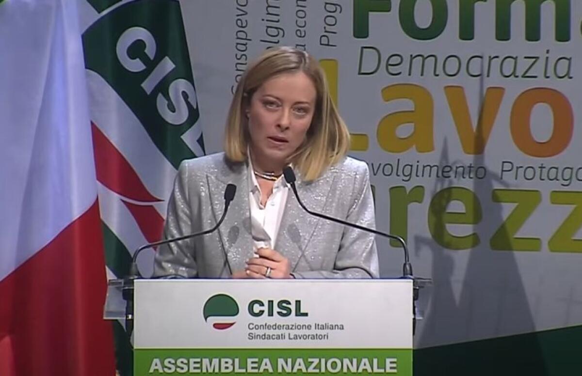 Meloni “Serve una nuova alleanza tra imprese e lavoratori” - 