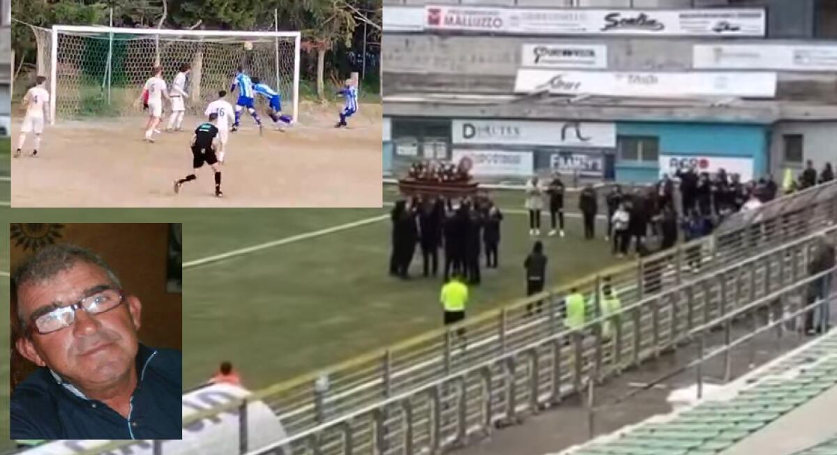 L'ultimo regalo al super tifoso, il Gela segna quando la salma entra in campo -