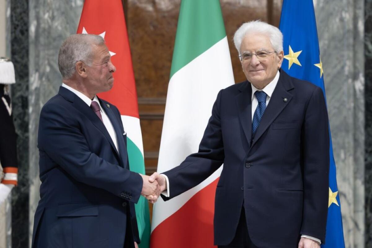 Mattarella al re di Giordania “Mediazione esemplare in Medio Oriente” -