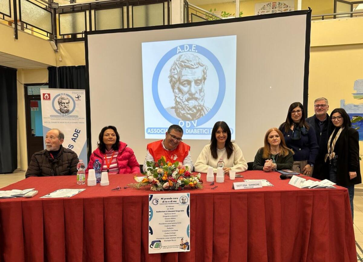 Il diabete di tipo 1 spiegato agli studenti dell'istituto comprensivo Verga -