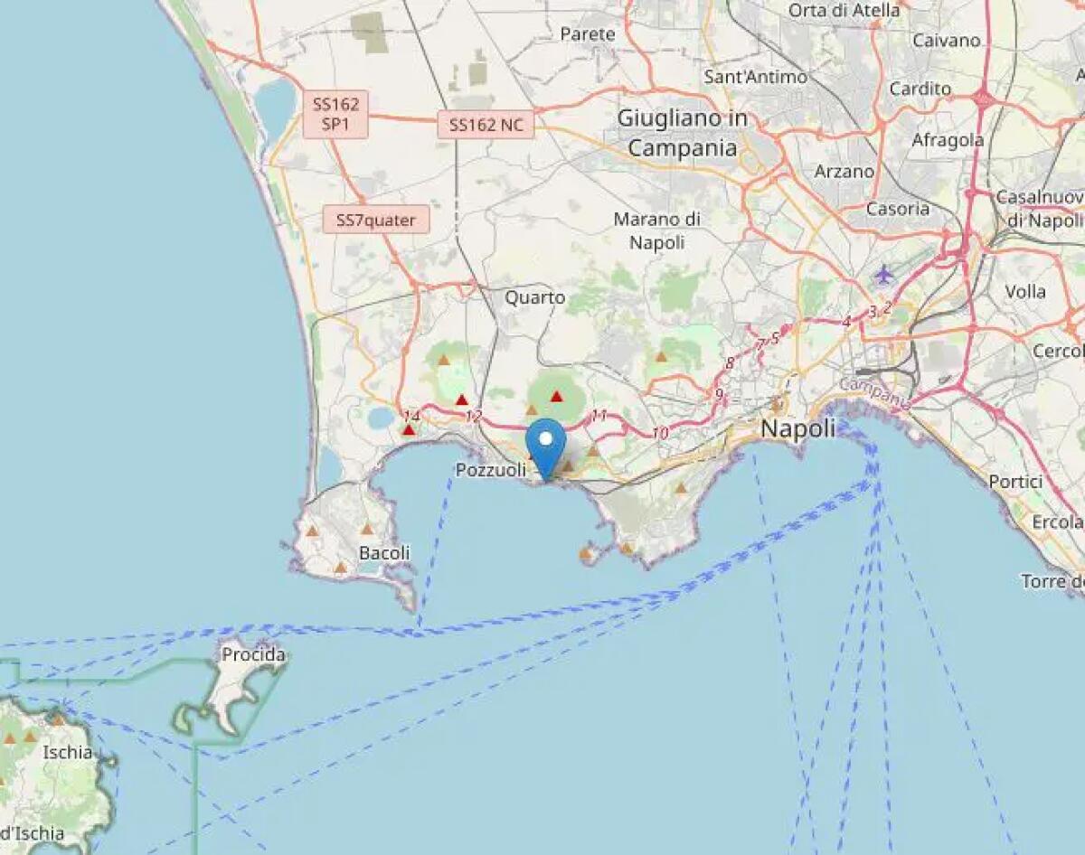 Sciame sismico nell’area dei Campi Flegrei, nuova scossa di magnitudo 3.9 - 