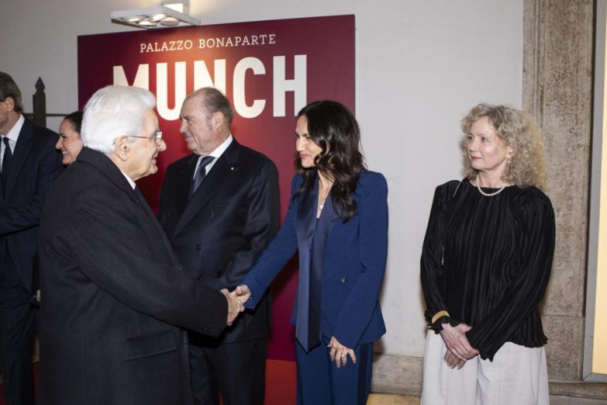 Munch a Roma, a inaugurare la mostra Mattarella e Regina di Norvegia -
