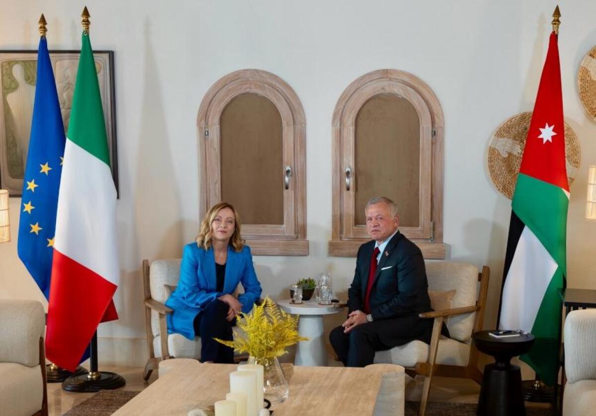 Meloni incontra il re di Giordania “Solida cooperazione” -