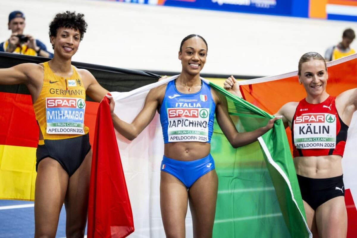 Ori europei per Iapichino e Diaz, Sioli bronzo nel salto in alto -