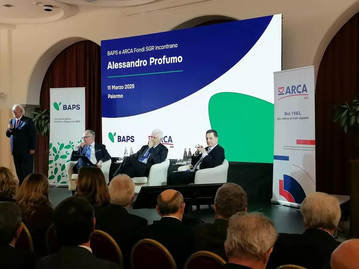 Gli scenari economici futuri nell’incontro di Baps e Arca Fondi a Palermo - 