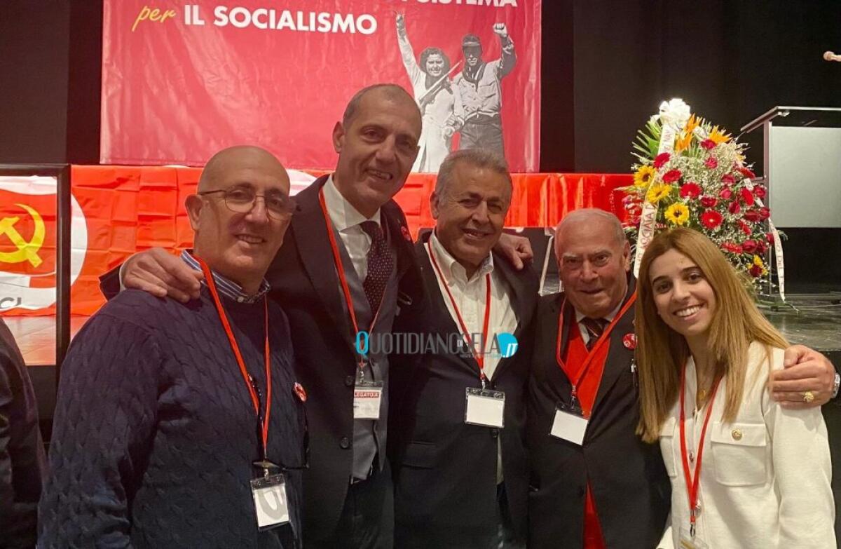 Vacca al congresso nazionale Pci, "raccogliere le istanze dei territori e no al riarmo" - Vacca insieme alla delegazione palestinese