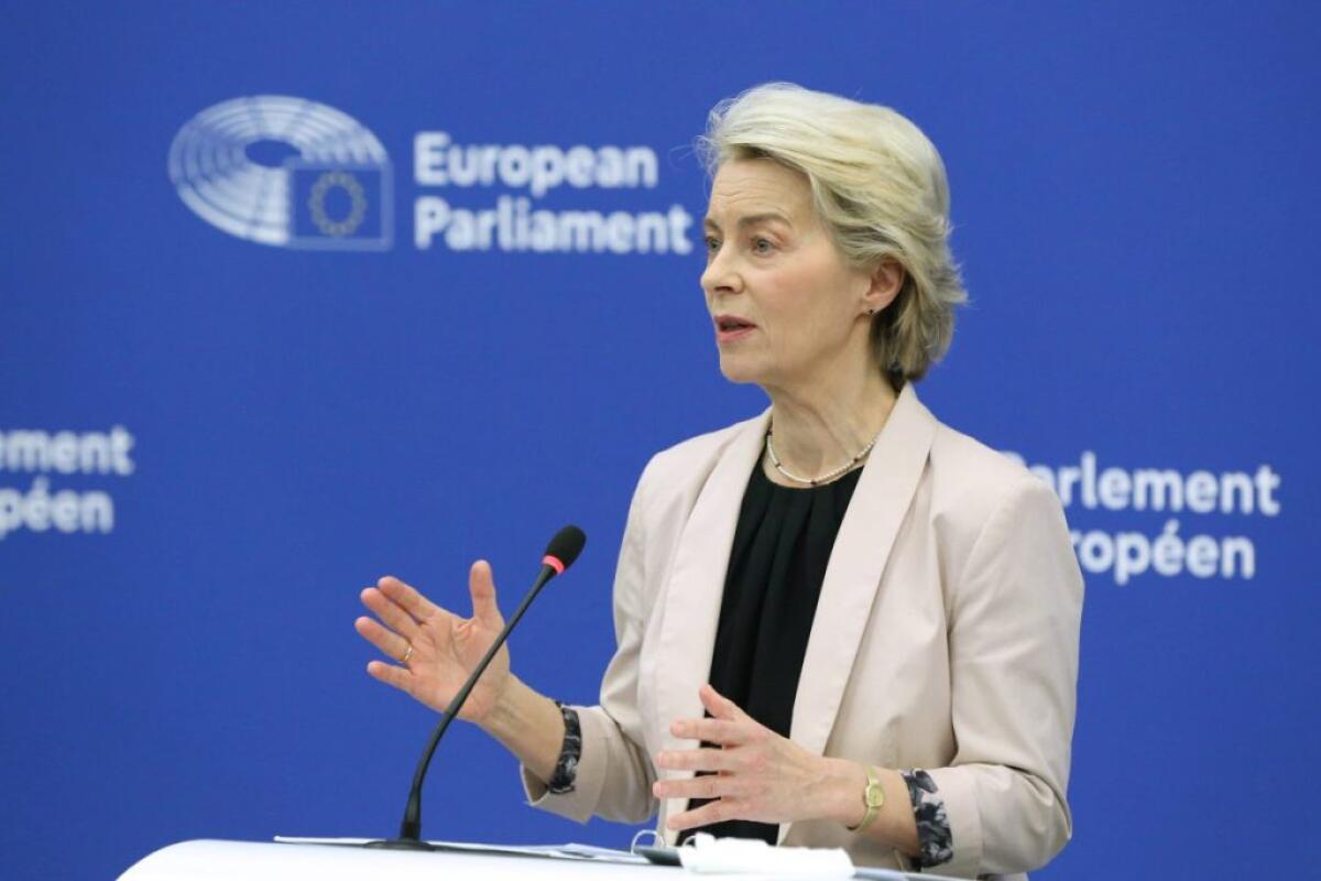Ue, Von der Leyen annuncia un piano d’azione per l’acciaio -