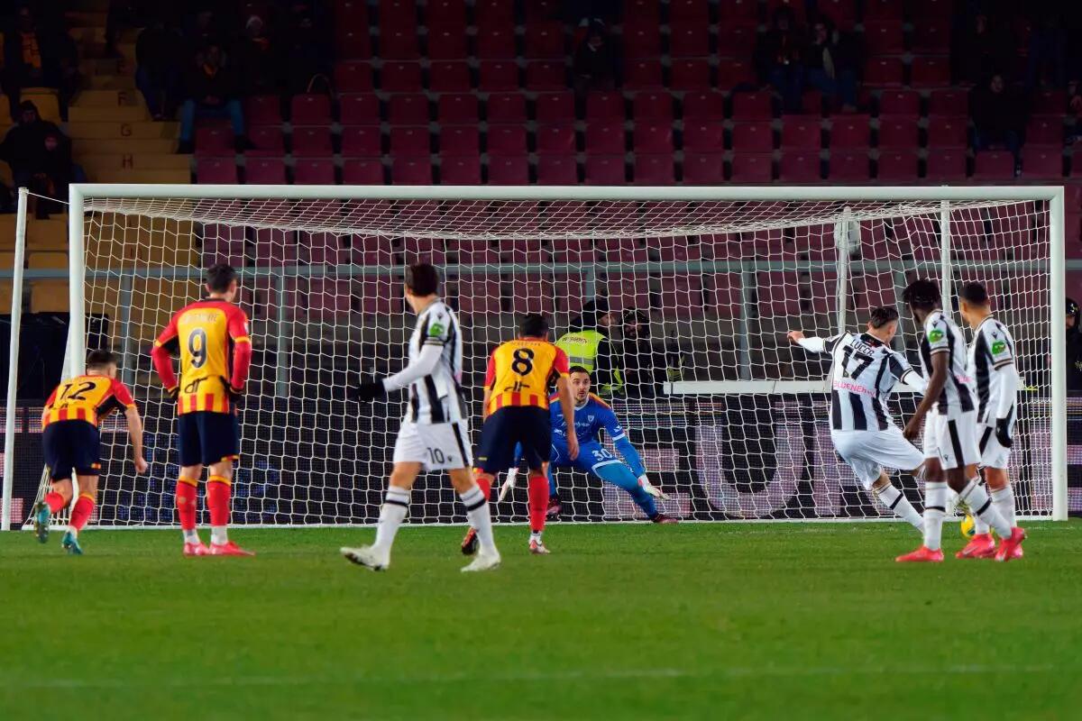 L’Udinese passa a Lecce 1-0, Lucca croce e delizia -