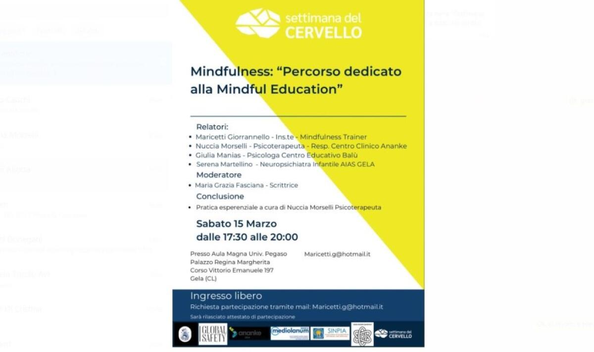 "Settimana del cervello", l'associazione Quantica organizza un dibattito sulla mindful education -