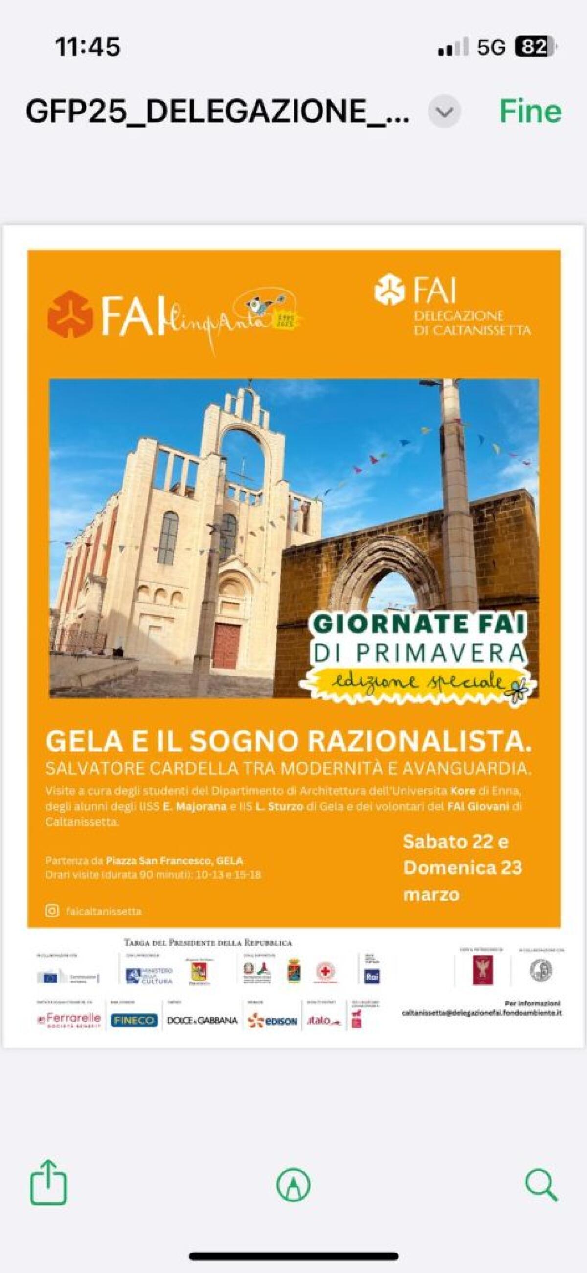 Giornate FAI di Primavera 2025: Alla Scoperta del Razionalismo a Gela -