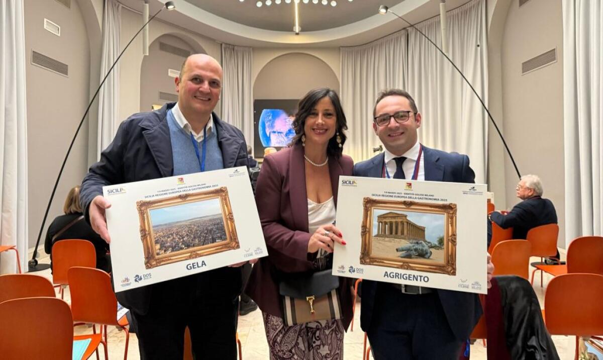 Sicilia Regione europea della gastronomia 2025, Gela tra i Comuni coinvolti nelle iniziative - 