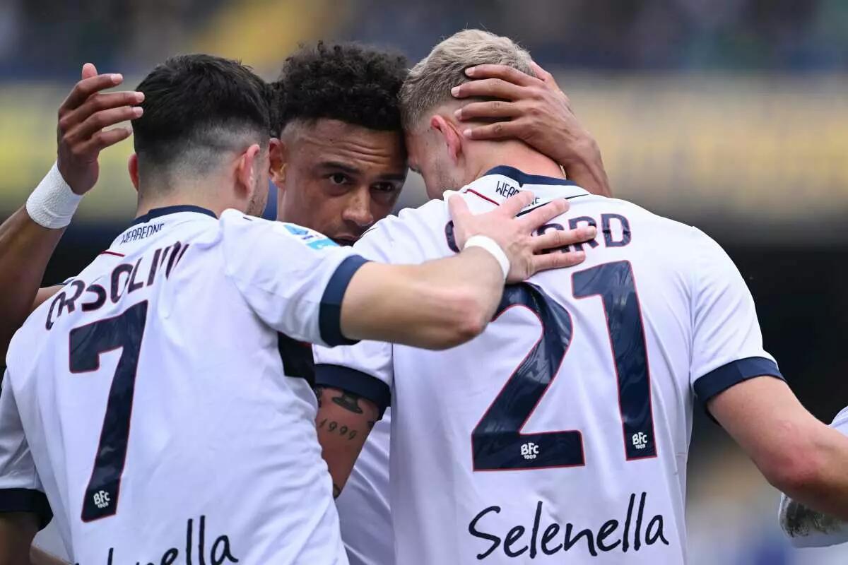 Bologna in modalità Europa, Verona battuto 2-1 al Bentegodi -