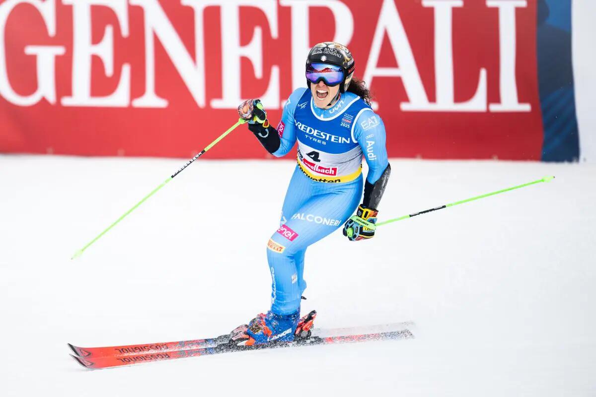 Capolavoro Brignone a Saalbach, è oro mondiale in gigante -