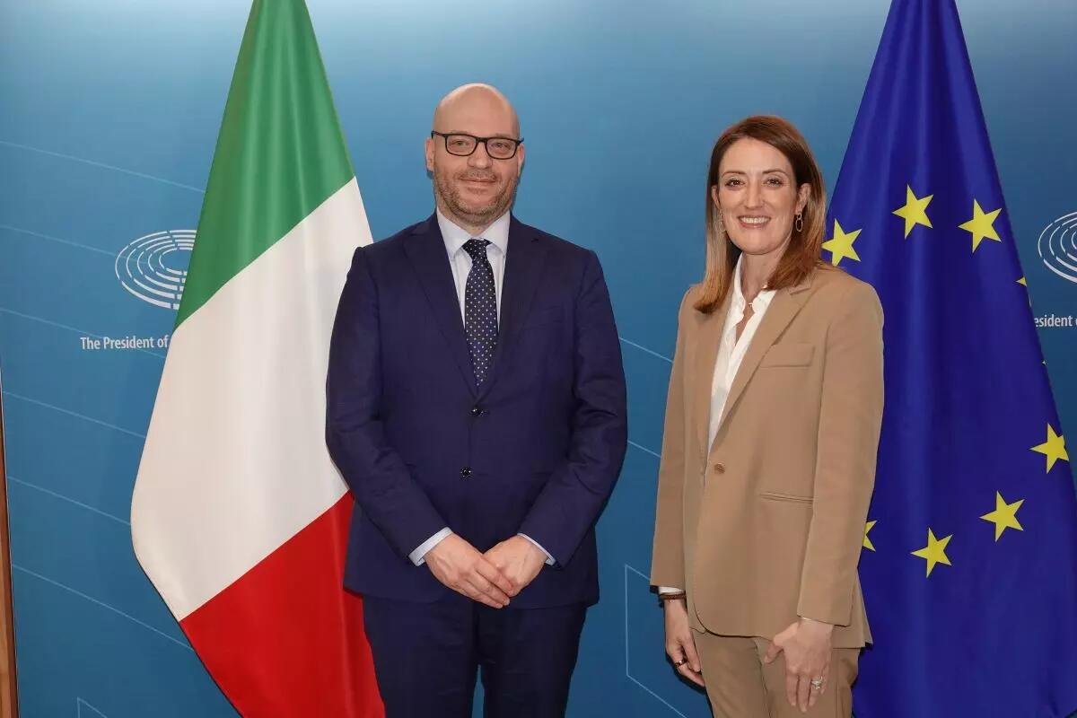 A Bruxelles incontro Fontana-Metsola, sfide politica estera e stabilità - 