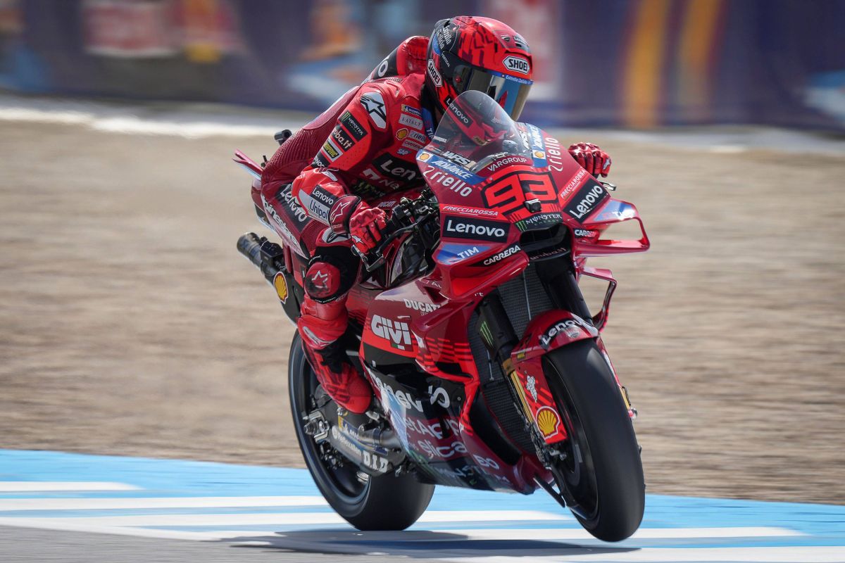 Marc Marquez vince la sprint anche a Jerez davanti ad Alex e Bagnaia - 