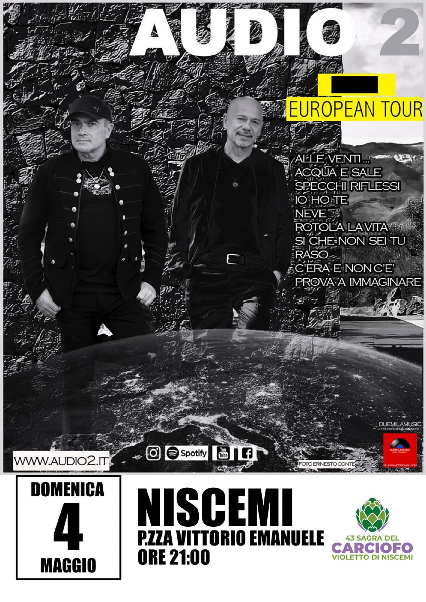 La Sagra del Carciofo si conclude con il concerto degli Audio 2 - 