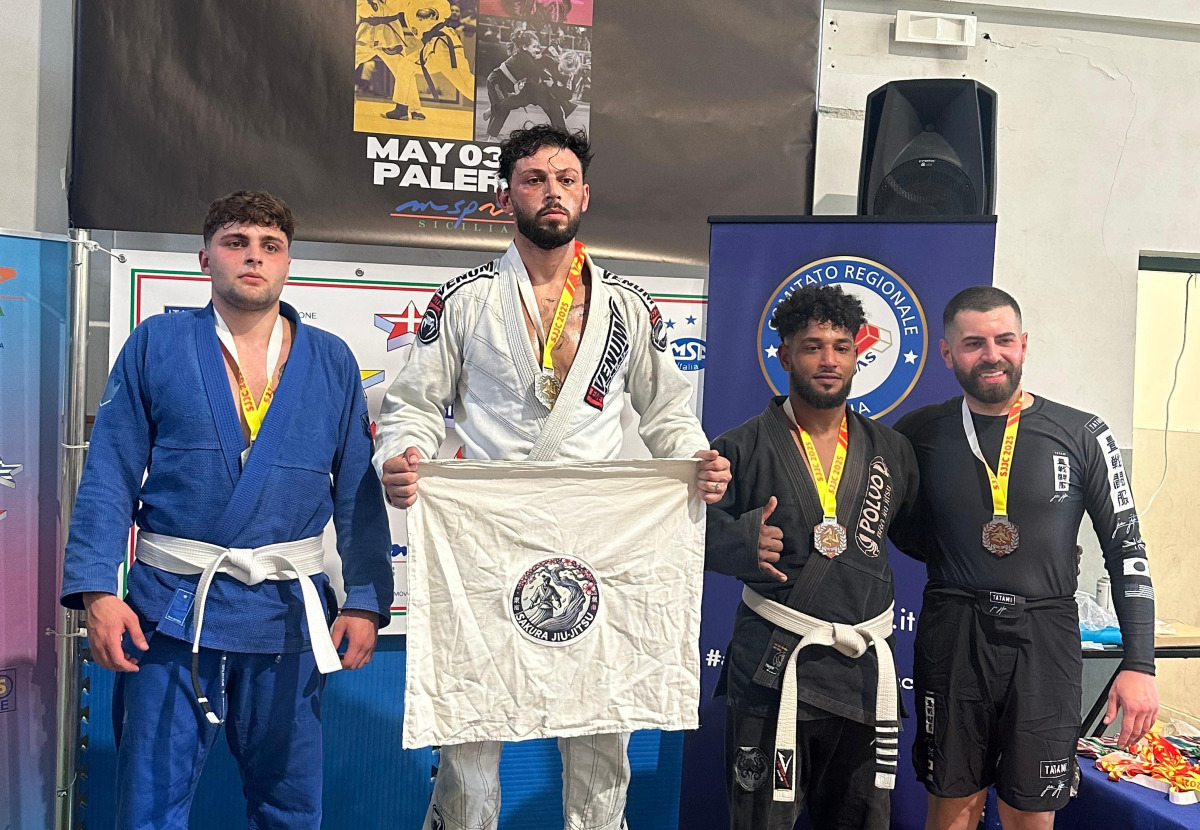 Bonini conquista oro e argento all'Msp Sicily Jujutsu Challenge -