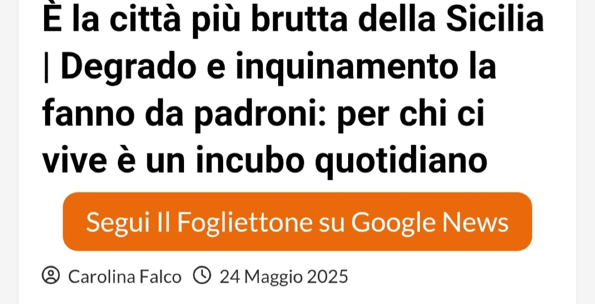 "Gela, la città più brutta della Sicilia": il sindaco, "è solo diffamazione" - 