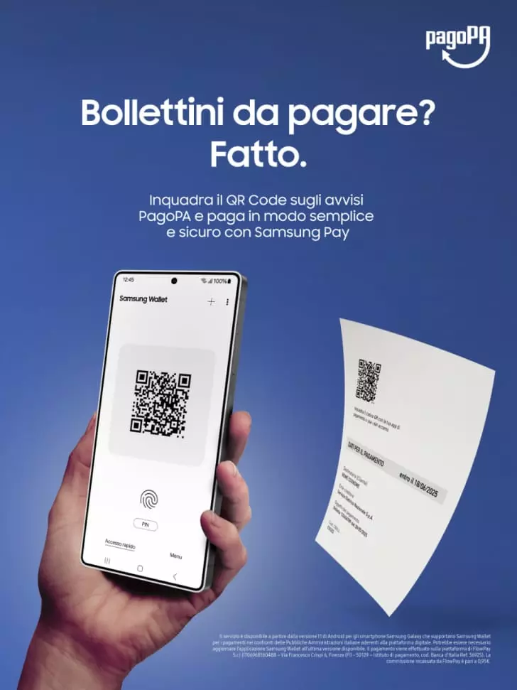 I pagamenti verso la P.A. ora si fanno anche con Samsung Wallet - 