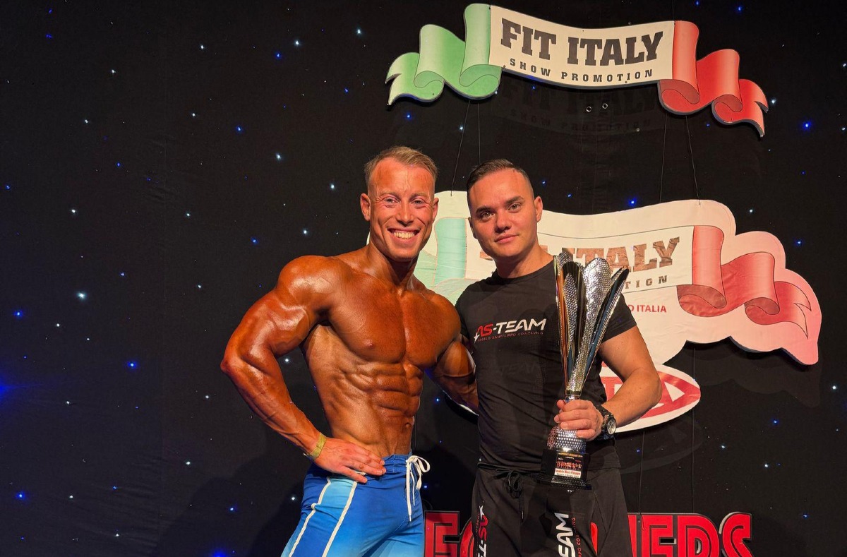 Capurro ai vertici del bodybuilding siciliano, vittoria anche a Viagrande - Capurro e coach Sanfilippo