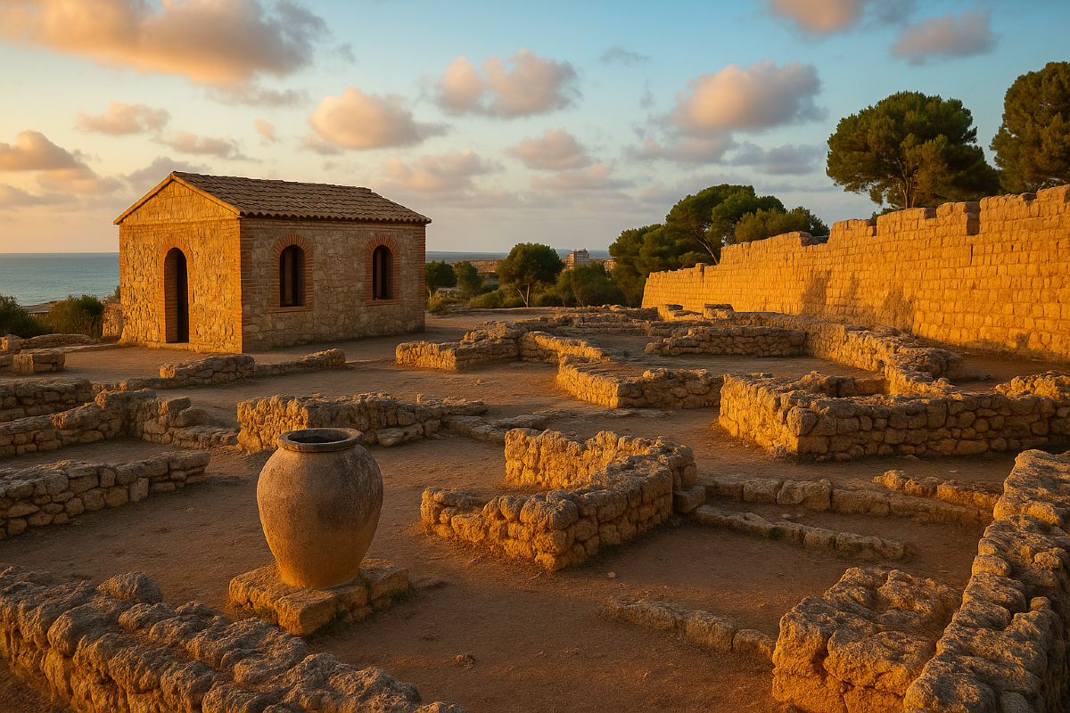Le antiche mura dell'Antiquarium greco | Capo Soprano e le sorprendenti vicende - Immagine di fantasia