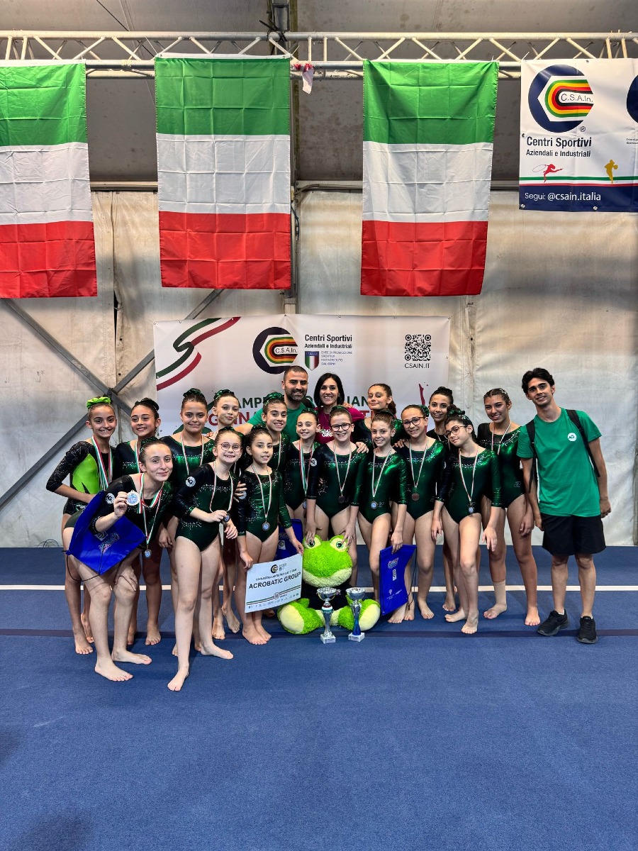 Ricco medagliere per l’ASD Acrobatic Group alle finali nazionali di ginnastica artistica -