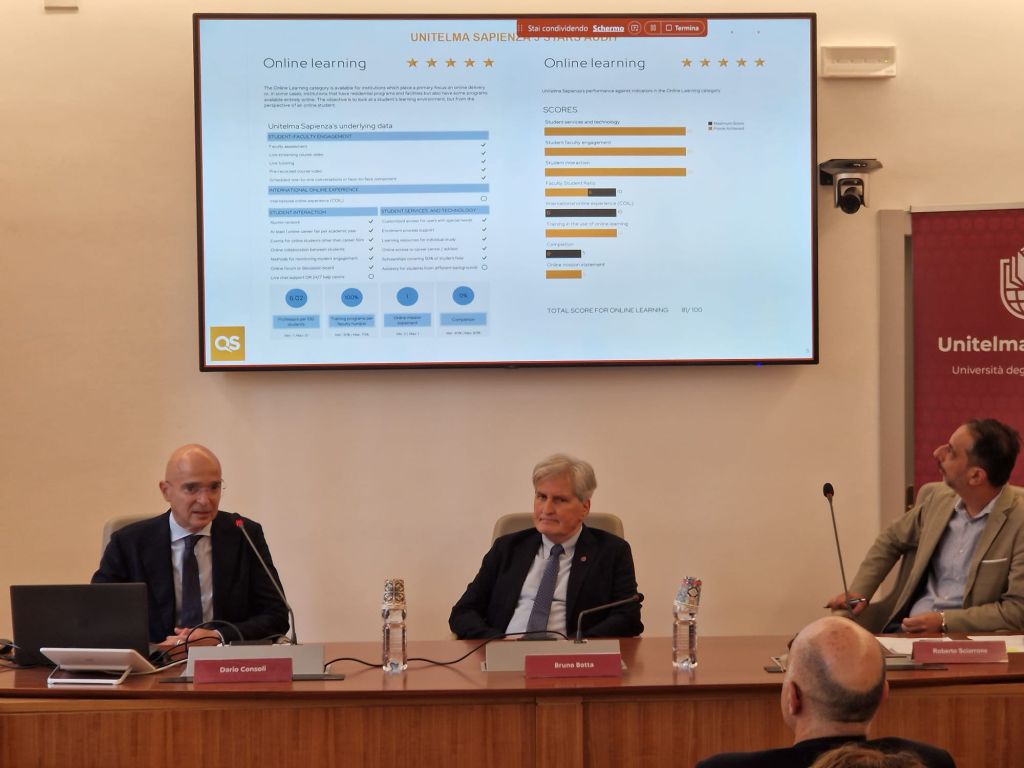 Ranking universitari, riconoscimento internazionale per UnitelmaSapienza - 