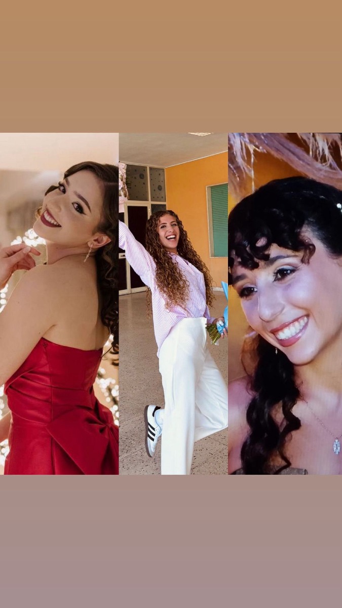 Le prime eccellenze del Liceo Eschilo : Maria Chiara, Gaia Maria e Aurora Maria -