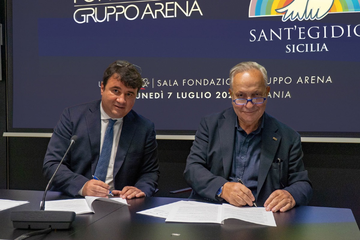 Fondazione Gruppo Arena e Comunità di S.Egidio: firmato patto di solidarietà per il territorio -