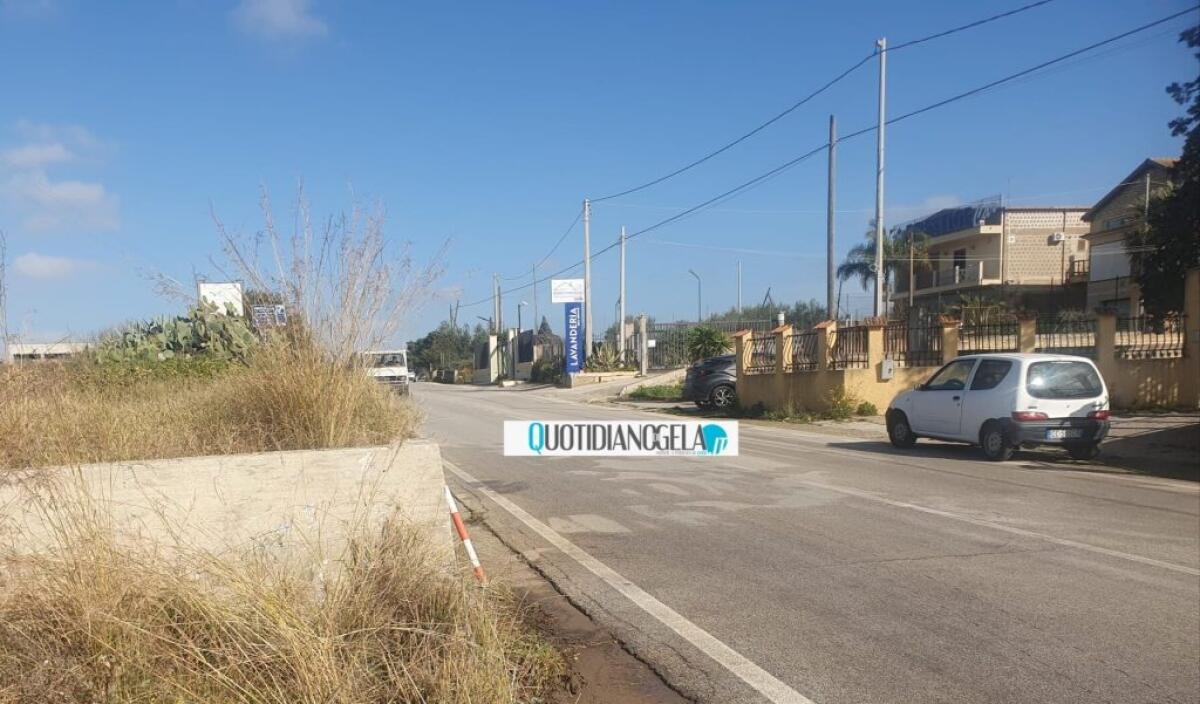 Niscemi, ancora un incidente lungo la Sp11: una vittima - Un tratto della Sp11