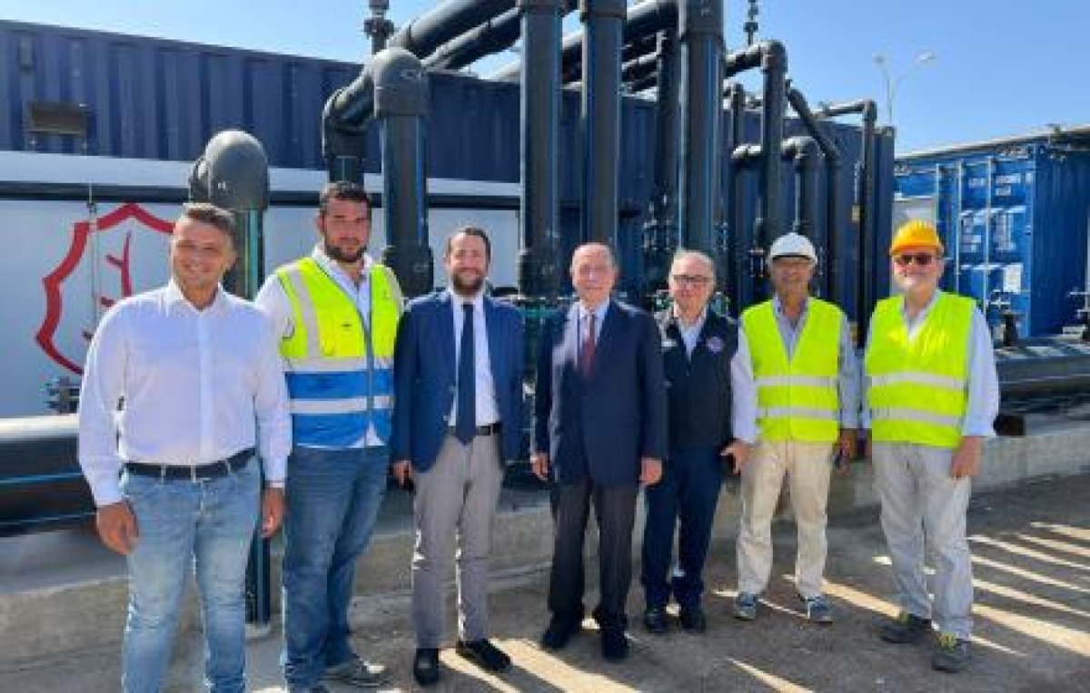 Dissalatore, visita lampo anche di Schifani: "Lavori in fase avanzata" - 