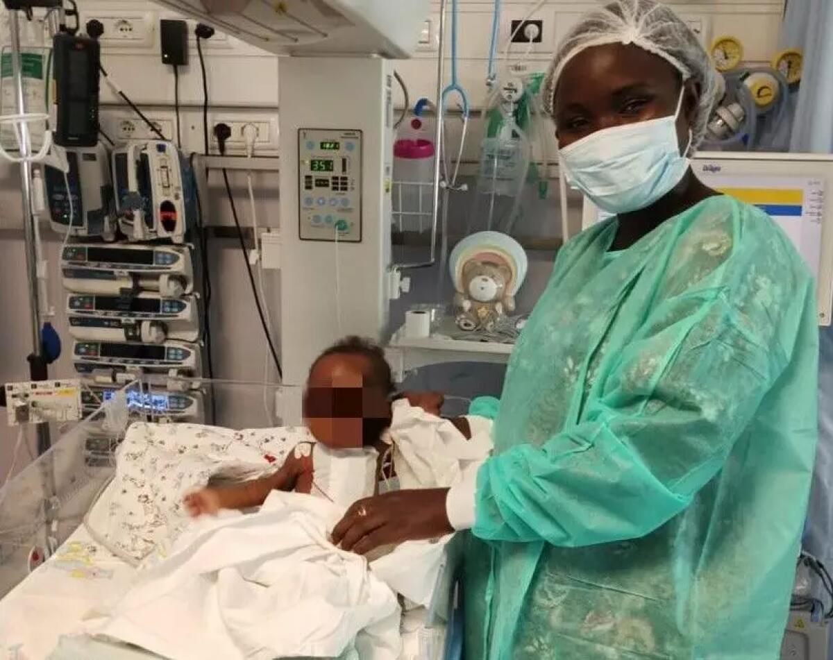 Bimba senegalese di sei mesi operata e tratta in salvo a Palermo -