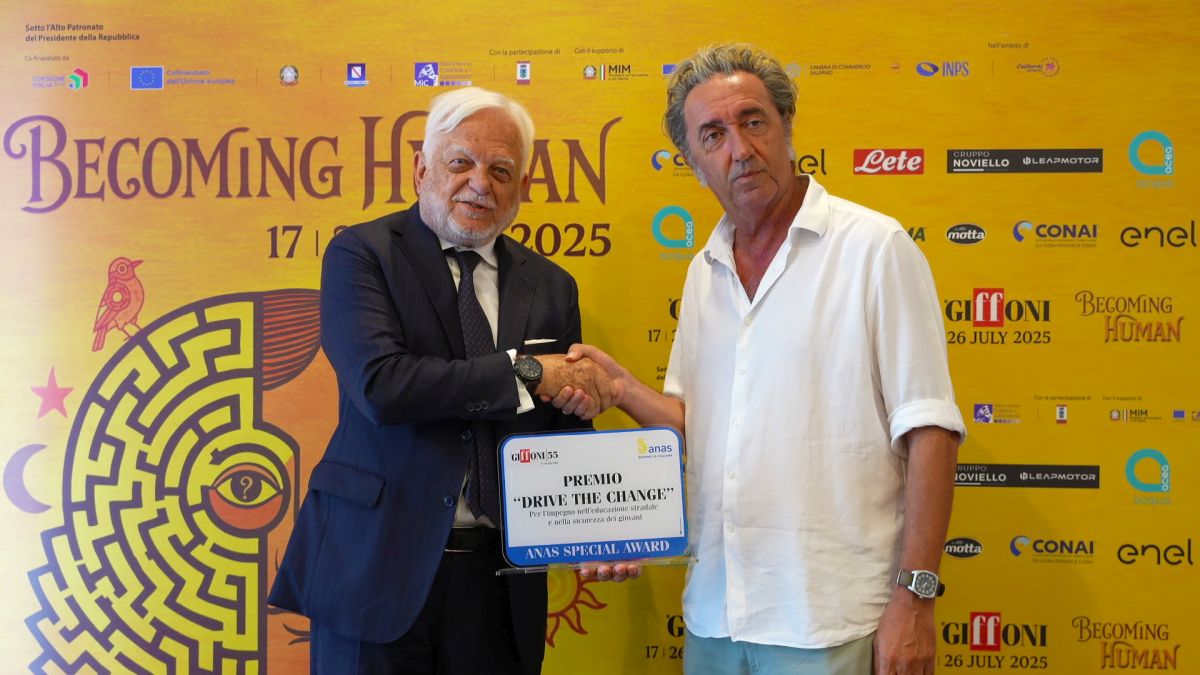Giffoni Film Fest, Sorrentino consegna ad Anas premio “Drive the Change” - 