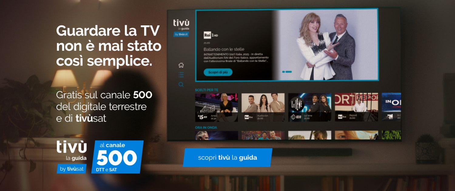 Al via la nuova guida tv terrestre e satellitare sul canale 500 - 