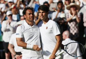 A Wimbledon Fognini sfiora l’impresa con Alcaraz, out Berrettini - 