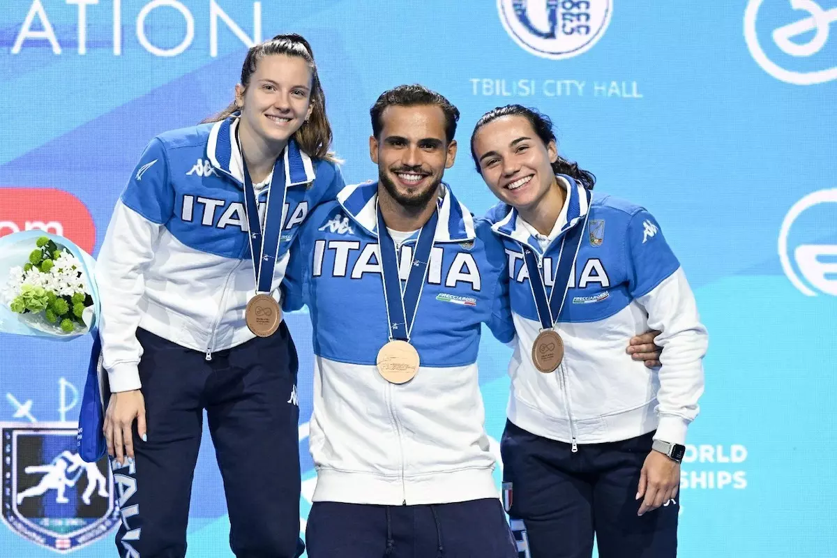 Italscherma rompe il ghiaccio, primi tre bronzi ai Mondiali di Tbilisi - 